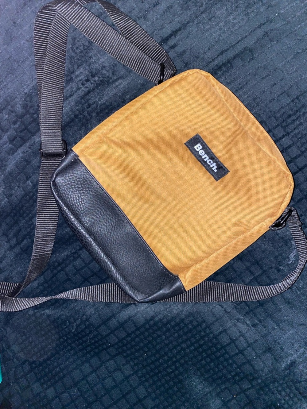 Bench Mustard Yellow and Black Crossbody Belt Bag